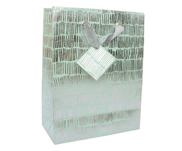 Light Blue & Silver Gift Bag - Spritz&#153;