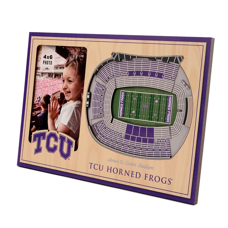 4&#34; x 6&#34; NCAA TCU Horned Frogs 3D StadiumViews Picture Frame, 1 of 6