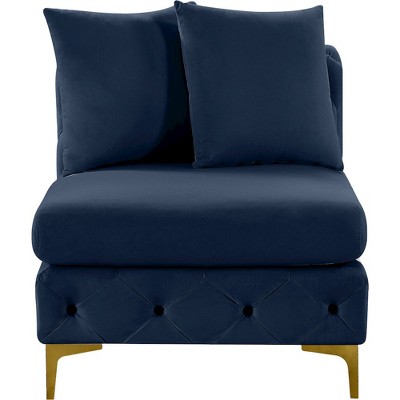 Meridian Furniture,Tremblay Velvet Armless Chair