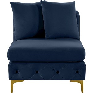 Meridian Furniture,Tremblay Velvet Armless Chair - 1 of 4