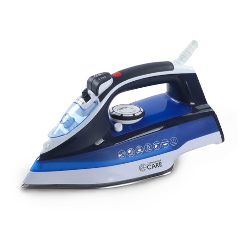 Steam Iron for Clothes, Non-stick Soleplate Iron, Variable Temperature and  Steam Control, Self-Cleaning Function, Normal Size, Blue, MARTISAN product