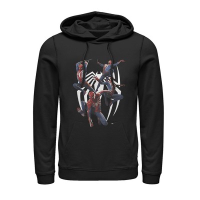 Men's Marvel Gamerverse Spider-man Trio Pull Over Hoodie : Target