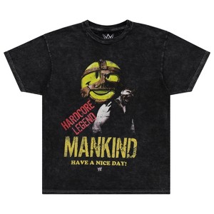 WWE Mens Mick Foley Shirt - Mankind Mr. Socko - World Wrestling Champion Tie Dye T-Shirt - 1 of 1