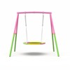 Flying Saucer Swing Set Outdoor Swing Set Children Playset with Metal Swing Stand for Garden, Backyard & Playground - ModernLuxe - 2 of 4