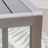 Cape Coral Square Aluminum Dining Table - Silver - Christopher Knight Home: Weather-Resistant, HDPE Top, Seats 4 - 2 of 4