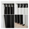 MAYEERTY 50x95" Blackout Twist Tab Total Blackout Window Curtain Panel for Living Room Black - 4 of 4