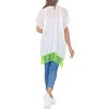 LA LEELA Women's Summer Open Front Holiday Beachwear Short Bathing Suit Maternity Duster Vacation Swimwear Cover up Cardigan - 3 of 4