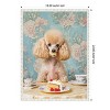 Amanti Art The Cake Loving Poodle by Mowzu  Framed Canvas Wall Art - 3 of 4