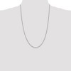 Black Bow Jewelry 1.7mm, Sterling Silver Diamond Cut Solid Rope Chain Necklace - 2 of 4