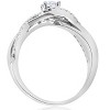 Pompeii3 1 cttw Diamond Halo Infinity Engagement Ring 10k White Gold - 3 of 4
