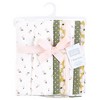 Hudson Baby Infant Girl Flannel Burp Cloth 7pk, Sage Floral, One Size - 2 of 4