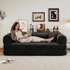 78.8'' Corduroy Compression Convertible Boneless Modular Sofa Bed with Pillow Back Support, Armrest, and No Assembly - 4 of 4