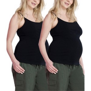 Women's Plus Clip Down Nursing Tank Top Cami | Motherhood Maternity - 1 of 4