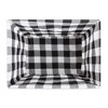Design Imports Set of 5 Vintage Gray Chicken Wire Check Liner Baskets Black/White: Decorative Storage, Cotton, Hand Wash - 2 of 4