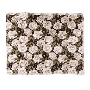Avenie A Realm Of Roses Dark Academia Woven Throw Blanket, 50x60 - Deny Designs - 1 of 2