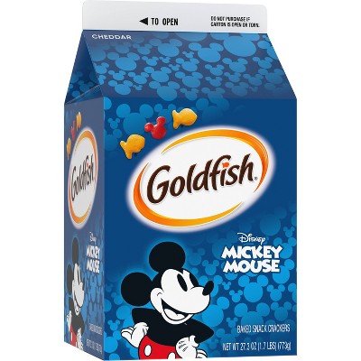 Goldfish Disney Mickey Mouse Cheddar Crackers - 27.3oz