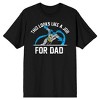 Batman This Looks Like A Job For Dad Men's Black T-Shirt - 2 of 3