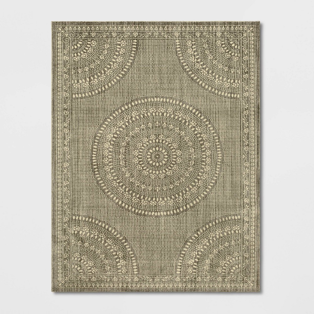 7'x10' Geometric Woven Novelty Area Rug Desert Tan - Threshold™