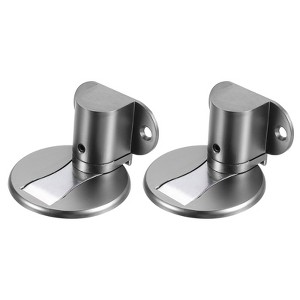 Unique Bargains Zinc Alloy Adjustable Magnetic Floor Mount Door Stop Holder 2 Pcs - 1 of 4