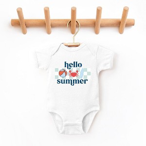 The Juniper Shop Hello Summer Checkered Baby Bodysuit - 1 of 2