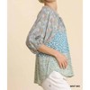 Women's Mixed Colorblock Print Top - umgee - 3 of 4