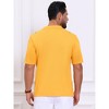 INSPIRE CHIC Men's Striped Knit Chest Pocket Short Sleeve Golf Polo Shirts - 3 of 4