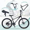 VASIP 26 Inch Kids Bike for Boys & Girls Age 12+ | Freestyle Bicycle with Dual Disc Brakes | Easy Assembly,White - 2 of 4