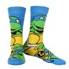 Nickelodeon Teenage Mutant Ninja Turtles 6 Pair Character Crew Socks for Adults in TMNT Pizza Gift Box (Fits Shoe Size 6-12) Multicolored - 3 of 4