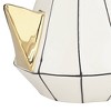 Dahlia Studios Sydney 9 3/4" White Ceramic Geometric Bird Ornament - 3 of 4