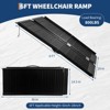 Black Portable Wheelchair Ramp, Non-Slip Aluminum Wheelchair Ramp, 800 LBS Weight Capacity Folding Portable Ramps for Home Steps - 2 of 4