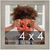 PosterPalooza | 4x4 Wide Barnwood Picture Frame, UV Acrylic, 6 Finishes - Grey, Brown, White, and Black - 2 of 4