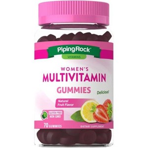 Piping Rock Women's Multivitamin Gummies | 70 Count | Natural Fruit Flavor - 1 of 1