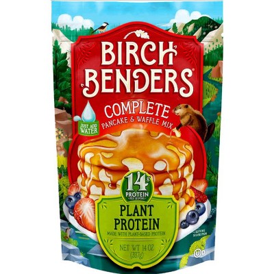 Birch Benders, Pancake & Waffle Mix, Plant Protein, 14 oz