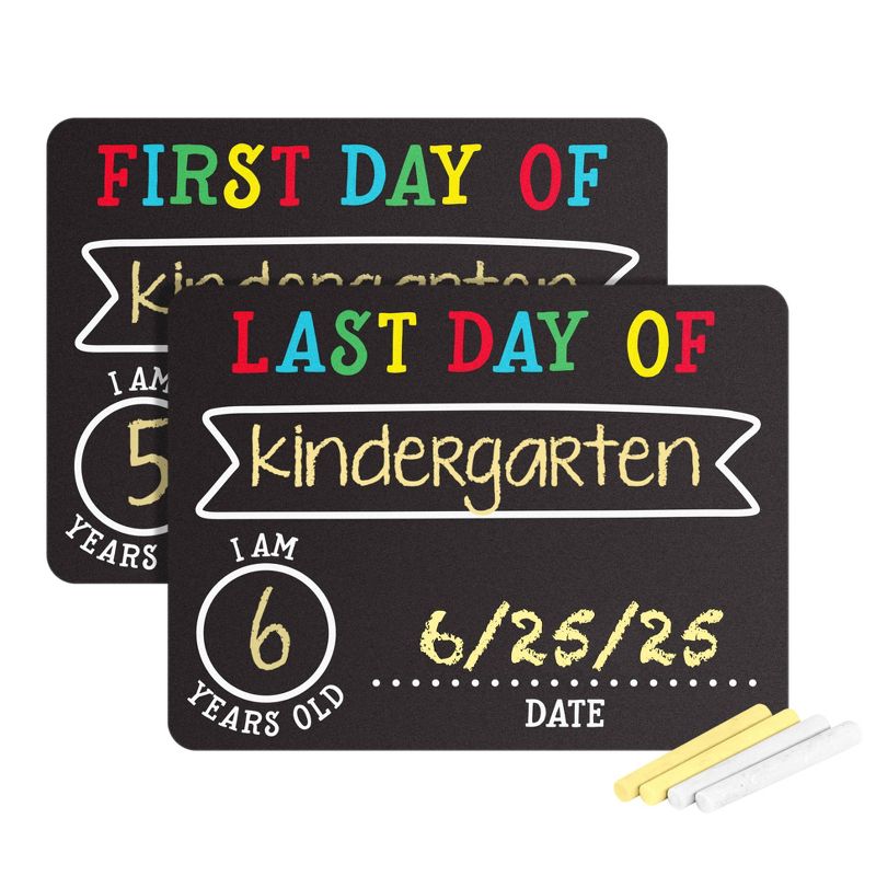 Pearhead First/Last Day of School Chalk Board Set, 1 of 9