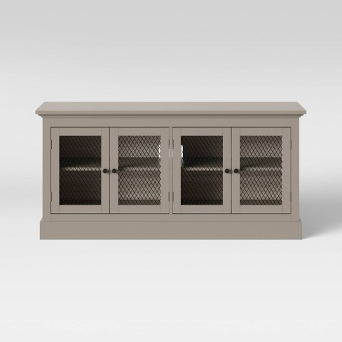 Lunenburg Farmhouse Media Cabinet Gray Threshold