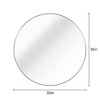 Lyngins 36 Inch Large Round Wall Mirror – 4mm HD Glass Bathroom Mirror, Anti-Rust Aluminum Bathroom Decor, Shatterproof Mirrors for Bathroom Sink - 4 of 4