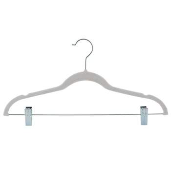 5pk Kids' Flocked Hangers White - Brightroom™ : Target