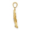 Black Bow Jewelry 14k Yellow Gold and White Rhodium Starfish Pendant, 12mm or 19mm - 2 of 4