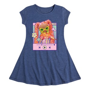 Girls' - LOL Surprise! - Play Dazzle Music Fit & Flair Cap Sleeve Dress - 1 of 3
