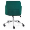 Meelano Flock Vegan Leather Adjustable Task Chair - image 4 of 4