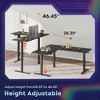 GALAXHERO L-Shaped Standing Desk, 63x55 Inch Dual Motor Electric Corner Desk with Splice Board, Adjustable Height Sit Stand Up Desk - 4 of 4