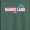 Women's - Barbie - Greetings from Barbie Land Lightweight French Terry Wide Neck Long Sleeve Shirt - 2 of 4