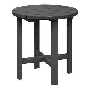 WestinTrends All-Weather Outdoor Patio Round Poly Adirondack Side Table - 1 of 4