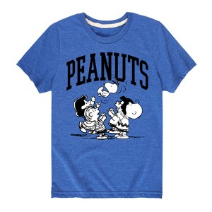 Boys' - Peanuts - Peanuts Collegiate Art Short Sleeve Graphic T-Shirt - 1 of 4