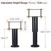 Unique Bargains Metal Adjustable Steel Multi-layer Non-slip Bed Frame Center Support Legs 2 Pcs - 2 of 4