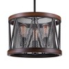 CWI Lighting Parsh 3 Light Drum Shade Chandelier With Pewter Finish - 2 of 4