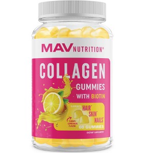 Collagen Gummies, Mixed Berry, MAV Nutrition, 60ct - 1 of 4