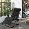 Zero Gravity Lounge Chair, Recliner Chair w/Removable Cushion, Headrest and Cupholder - 2 of 4