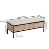 Linen Entryway Bench With Storage,Mudroom Bench,Bed Bench With Storage,End Of Bed Bench,Window Bench,Wooden Storage Bench For Living Room-Cuddlewood - 4 of 4