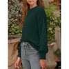 Clearlove Girls' Chunky Rib Knit Sweater - Cozy Long Sleeve Pullover Top - 3 of 4
